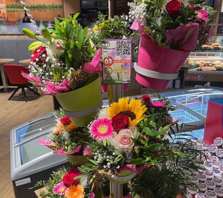 Floraonline Display-Lösung im Handel